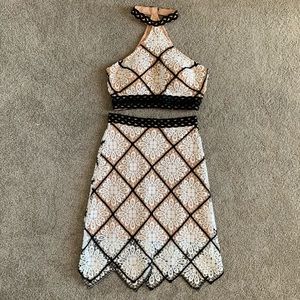 Jovani Lace Two-piece Cocktail Dress